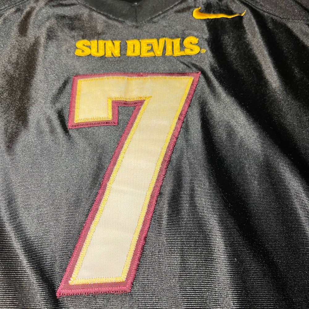 Nike ASU Arizona State Sun Devils Football Jersey Mens XXL Number 7 Authentic - Picture 5 of 9